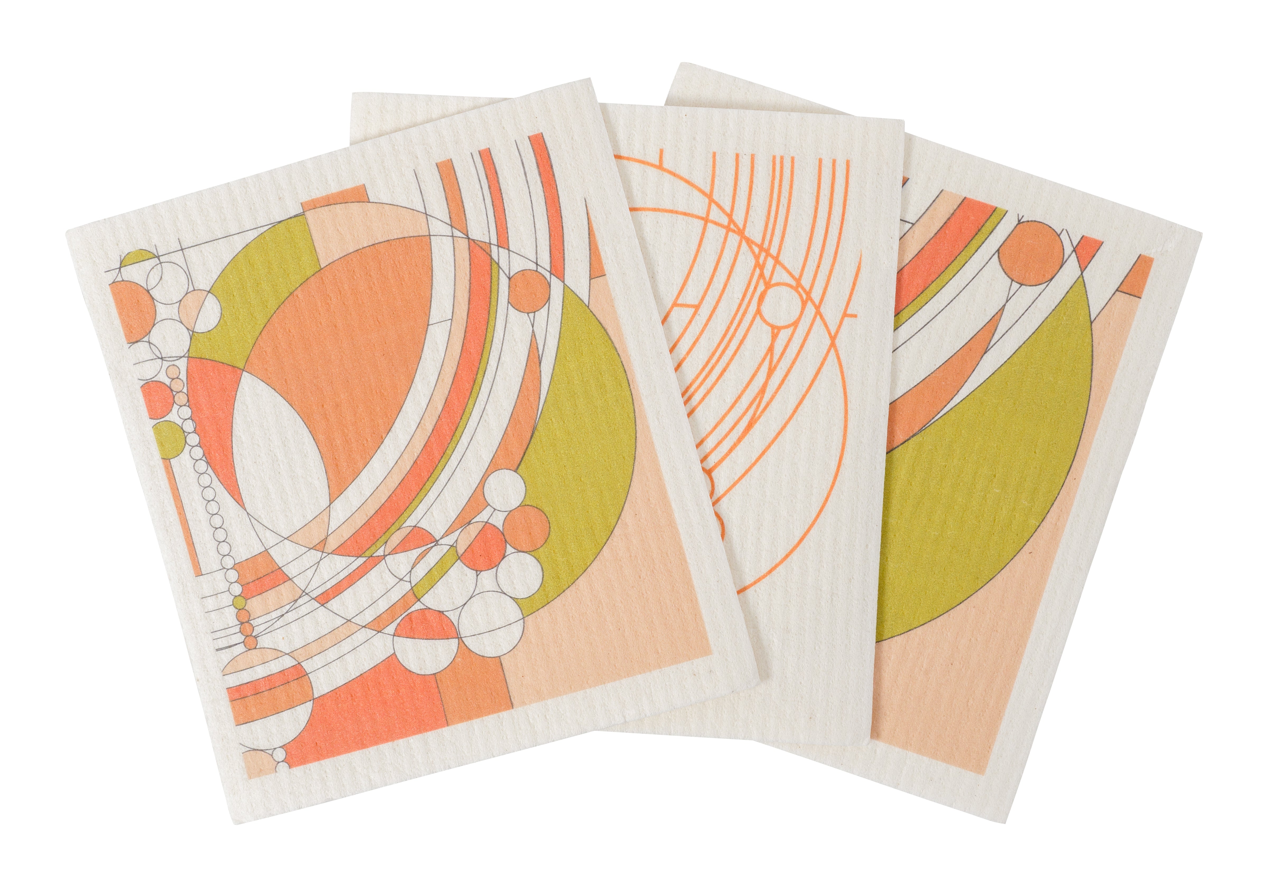 Frank Lloyd Wright Swedish Dish Cloths 12-piece Set