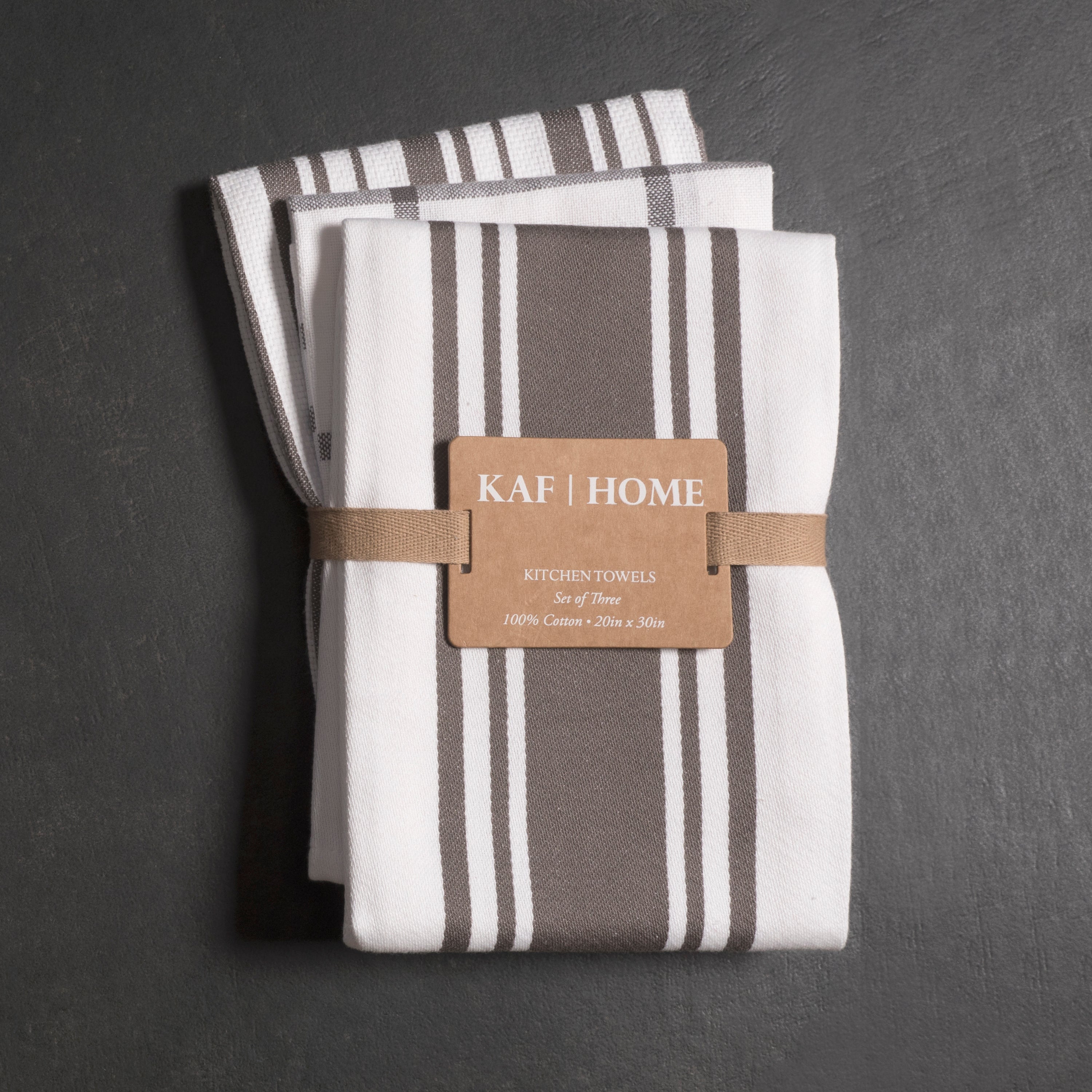 KAF Home Mixed Flat & Terry Kitchen Towels, Set of 6 - Sage