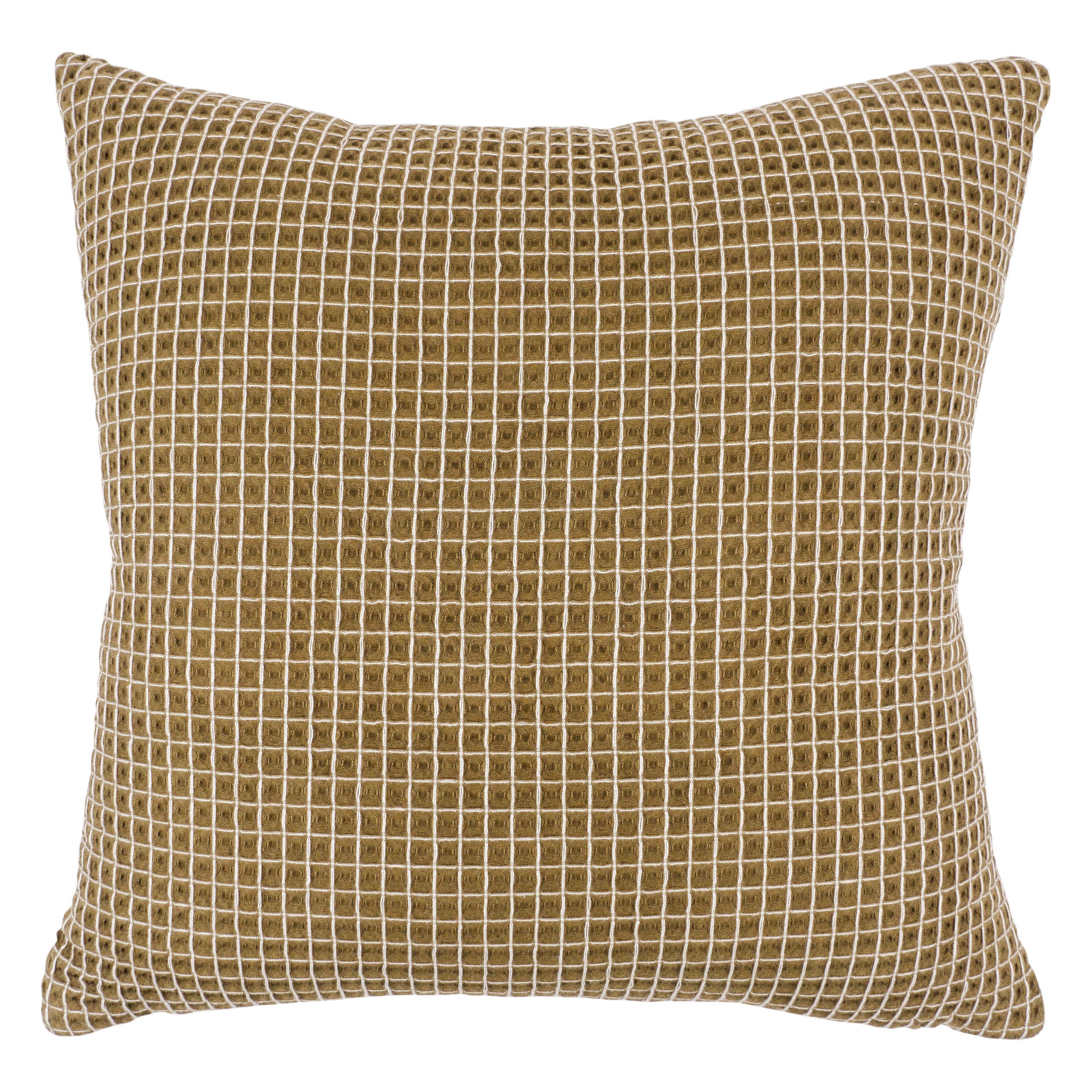 Mustard Color 20X20 Waffle Cushion Cover With Fringes Living Room Cushion  Modern Pillows Cushion for Easter Gift 