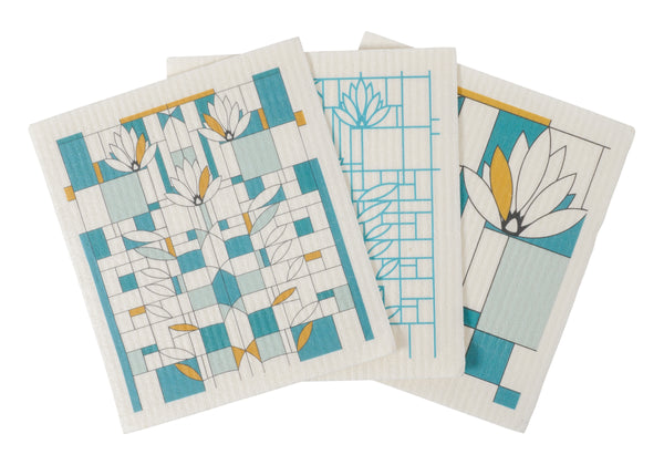 Frank Lloyd Wright Swedish Dish Cloths 12-piece Set