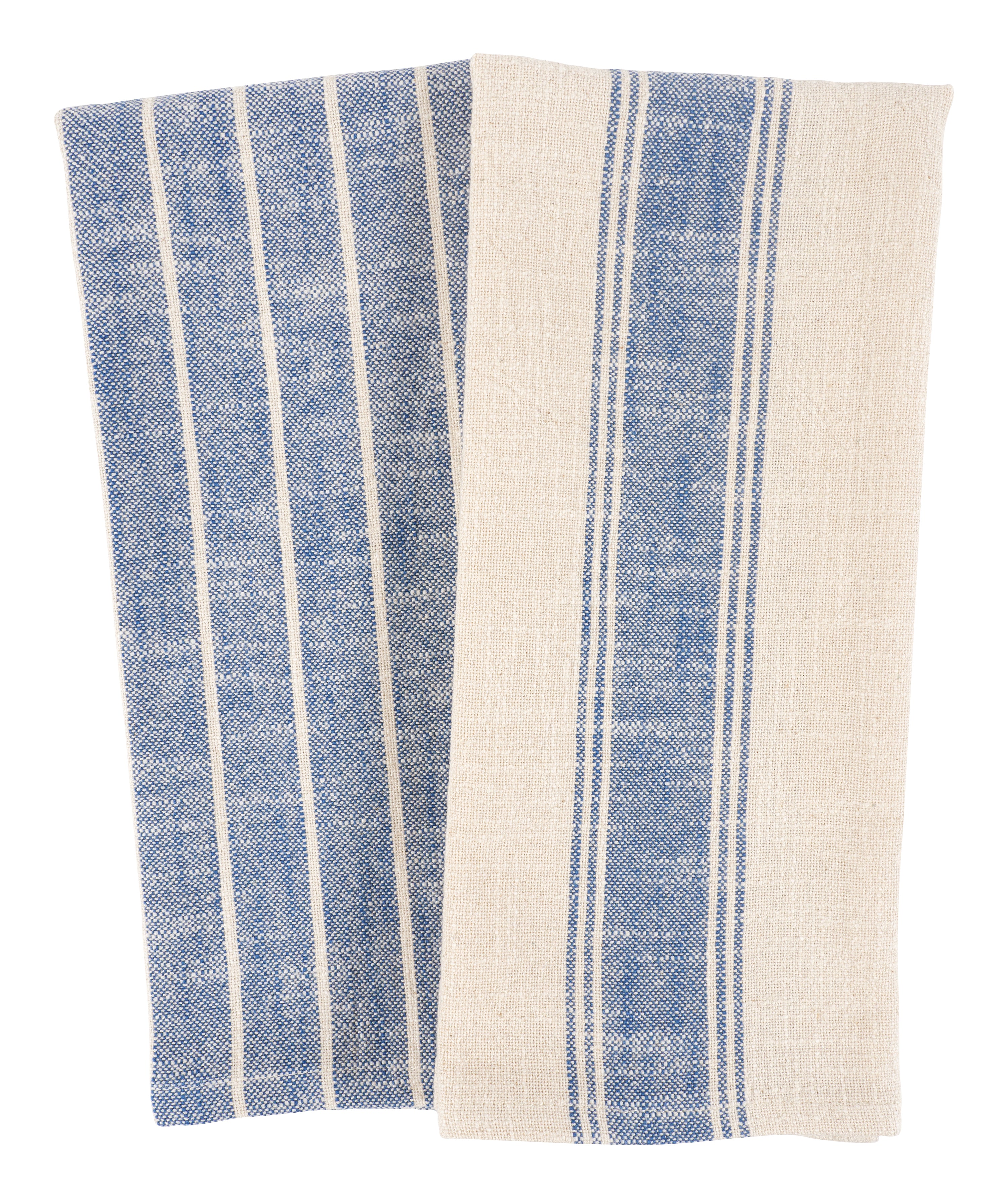 AUTUMN SKIES KITCHEN TOWELS (4) WHITE RUST BLUE KHAKI LEAVES 100% COTTON NWT
