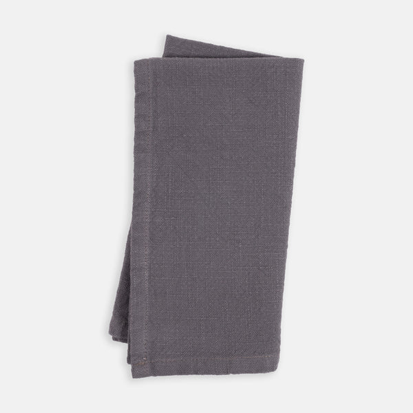 KAF Home Chateau Easy-Care Cloth Dinner Napkins, Set of 12 - Gray