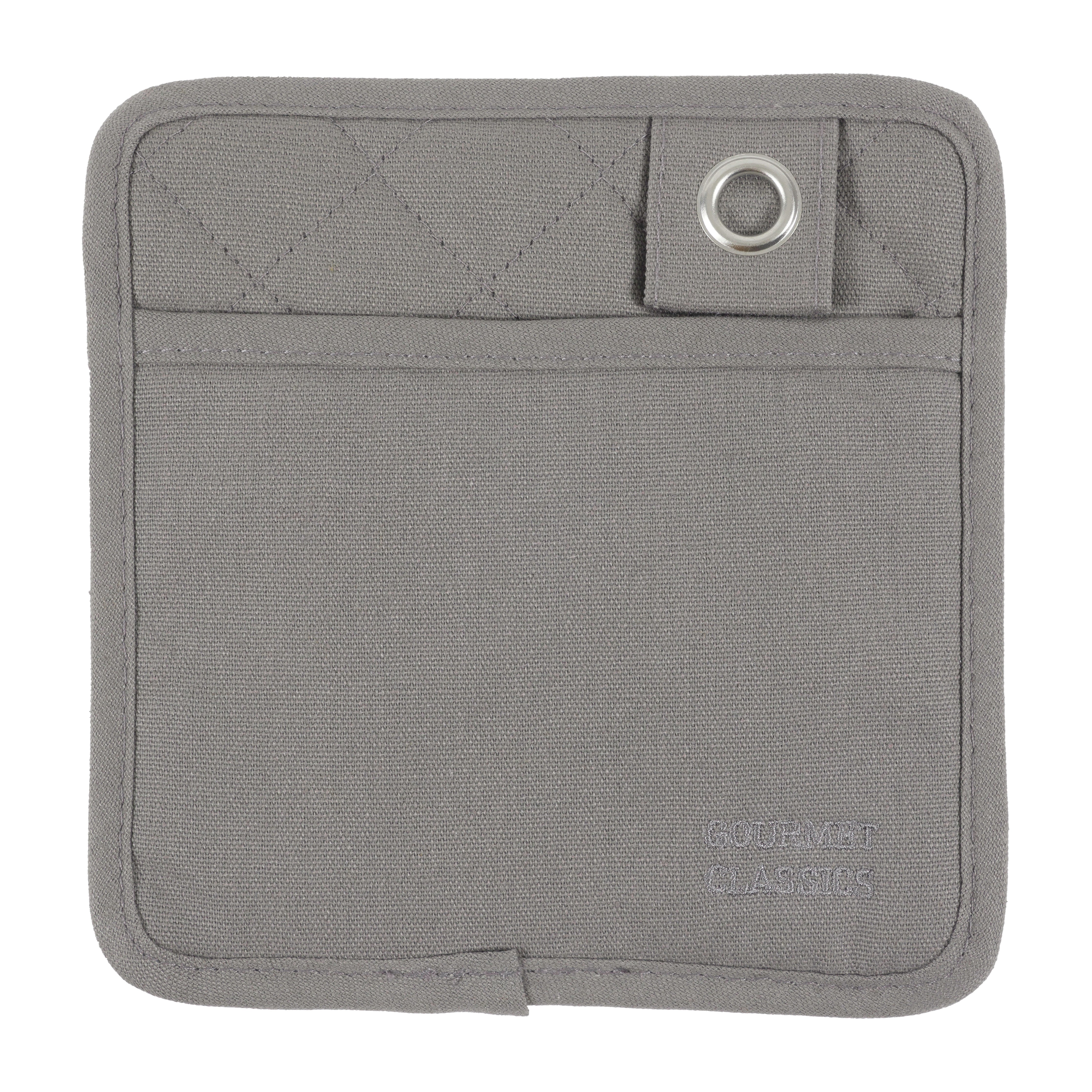 Gourmet Classics 17 Silicone Oven Mitt With Grommet - Gray